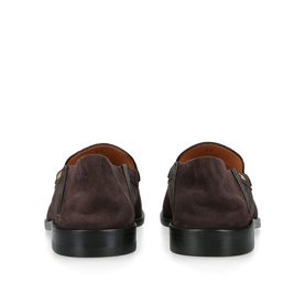 Logo Suede Loafers