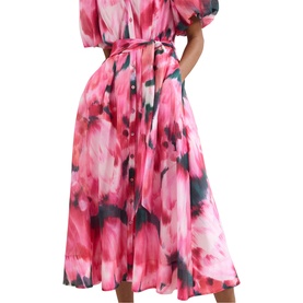 Caterina Floral Flared Dress