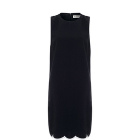 Marta Scallop Trim Mini Shift Dress