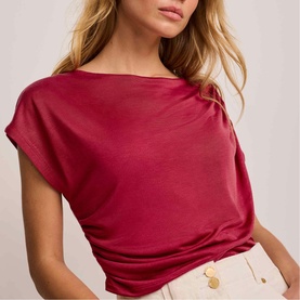 Double Layer Draped Top