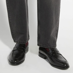 Skylers Wide Fit Leather Loafers