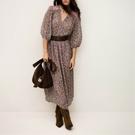 Tizia Printed Flared Dress