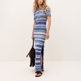 Tonnie Striped Fitted Dress