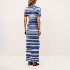 Tonnie Striped Fitted Dress