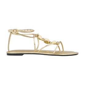 Cay Leather Flat Sandals