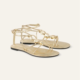 Cay Leather Flat Sandals