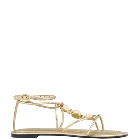 Cay Leather Flat Sandals