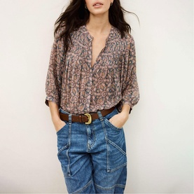 Tazio Printed Blouse