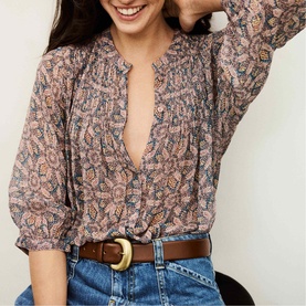 Tazio Printed Blouse