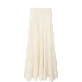 Serta Stitch Detail Pleated Skirt