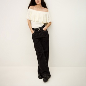 Salda Knitted Off The Shoulder Top