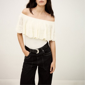 Salda Knitted Off The Shoulder Top