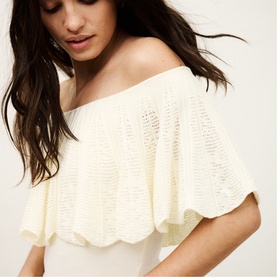 Salda Knitted Off The Shoulder Top