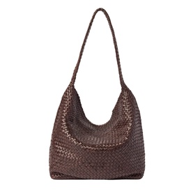 Woven Leather Shoulder Bag