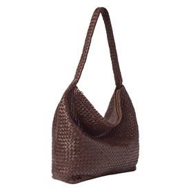 Woven Leather Shoulder Bag
