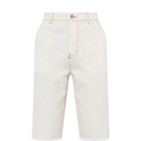 Wide Leg Denim Shorts