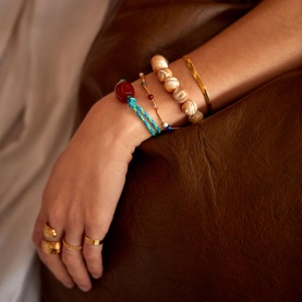 Splash D'Or Beaded Bracelet