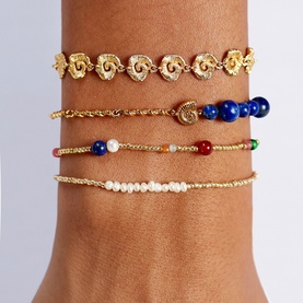 Splash D'Or Beaded Bracelet