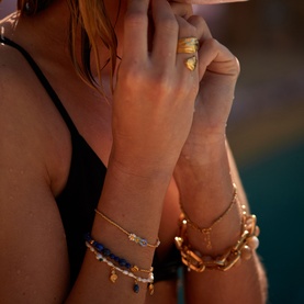 Swimclub Beaded Charm Bracelet