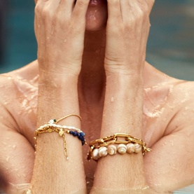 Swimclub Beaded Charm Bracelet
