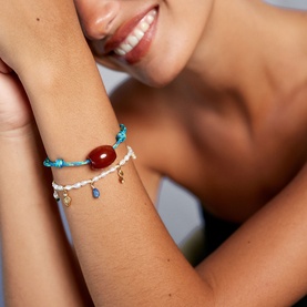 Swimclub Beaded Charm Bracelet