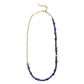 Deep Blue Beaded Necklace
