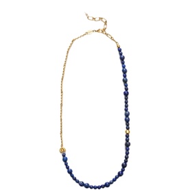 Deep Blue Beaded Necklace