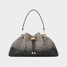 Cinch Herringbone Medium Shoulder Bag