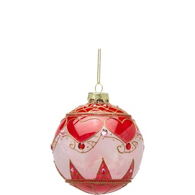 Heart Ball Tree Decoration 10cm