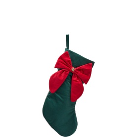 Hanging Stocking Bow Tree Decoration 51cm