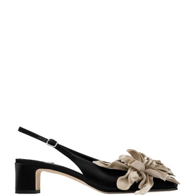 Eyla 45 Floral Slingback Block Heels