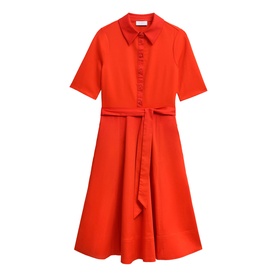 Loretta Belted Flared Dress