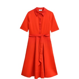 Loretta Belted Flared Dress
