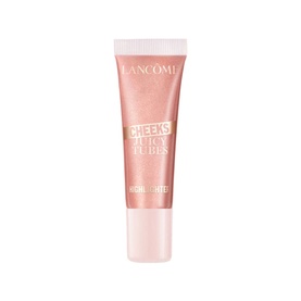 Lanc&ocirc;me Cheeks Juicy Tubes Highlighter in 04 Strawberry Glow Cream, rose-gold shimmer tube with pink cap