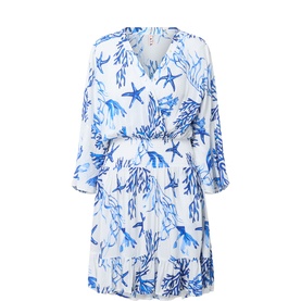 Celia La Mer Print Kaftan