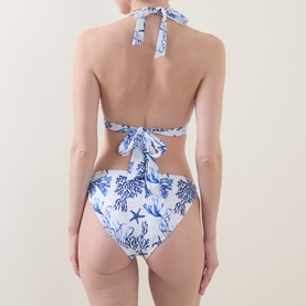 Elba La Mer Print Bikini Top