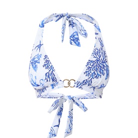 Elba La Mer Print Bikini Top