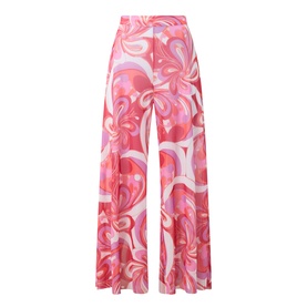 South Beach Side Split Printed Trousers