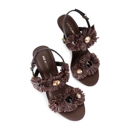 Roxie Raffia Heeled Sandals