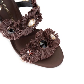 Roxie Raffia Heeled Sandals