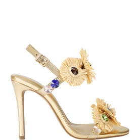 Roxie Raffia Heeled Sandals