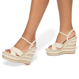 Songbird Crossed Strap Wedge Heels