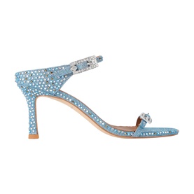 Strass Double Buckle Sandals