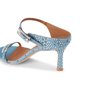 Strass Double Buckle Sandals