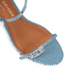 Strass Double Buckle Sandals