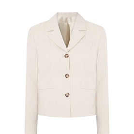 Dima Cropped Single-Breasted Blazer