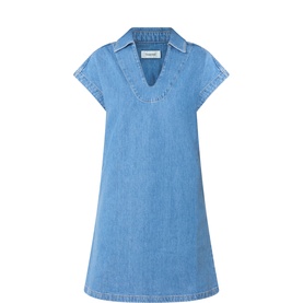 Tenna Denim Mini Flared Dress