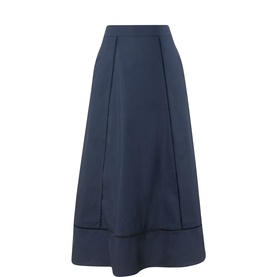 Delia Ladder Stitch Flared Skirt