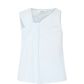 Hannah Twist Seersucker Blouse