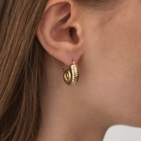 High Tide Shell Hoop Earrings